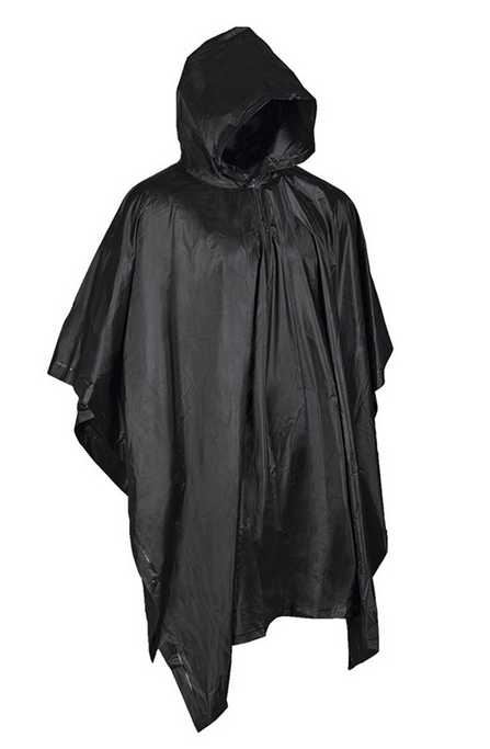 Poncho couleur noire Mil-Tec