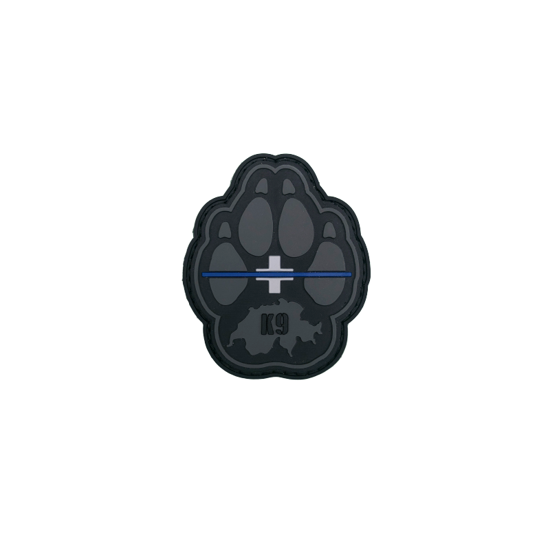 Badge K9 &quot;Thin Blue Line Switzerland&quot;