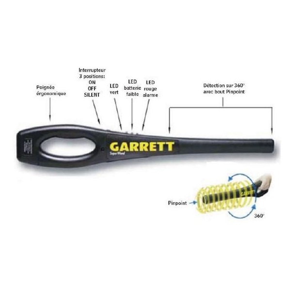 Détecteur de métaux Superwand GARRETT