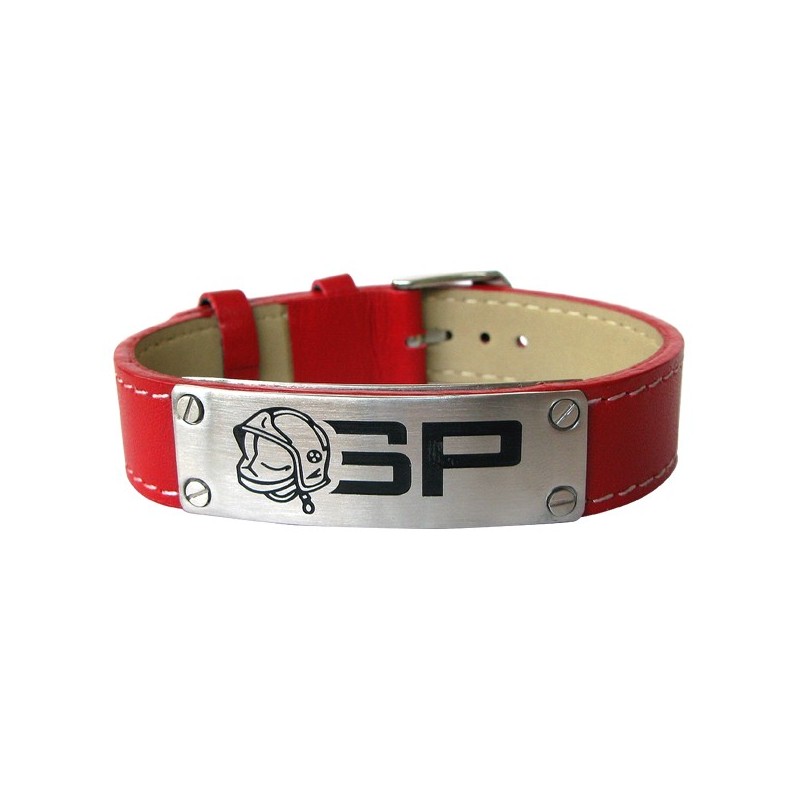 Bracelet cuir et acier