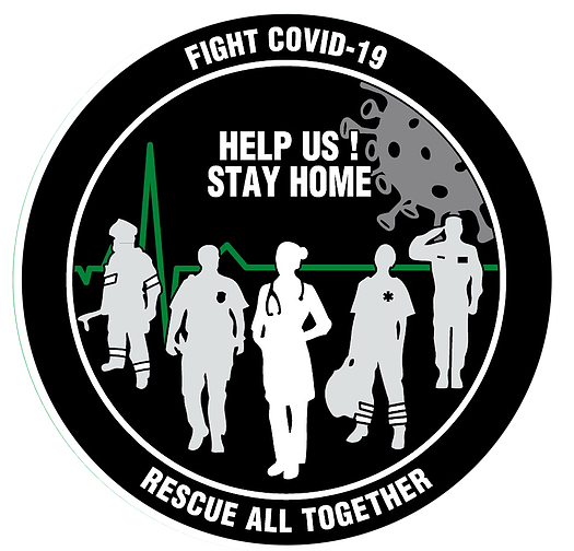 Badge Fight COVID-19 Green