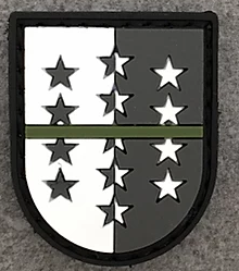 Badge VS "The Thin Blue Line Switzerland"