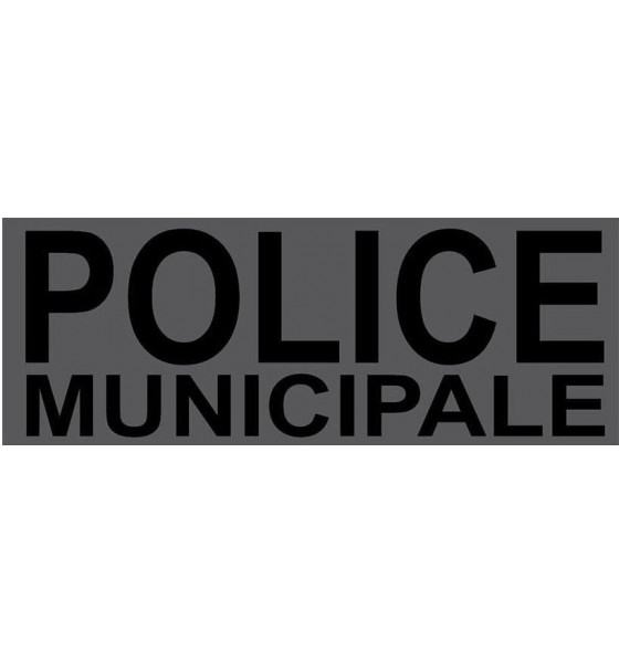 Dossard police municipale 5x13 Négatif (copie)