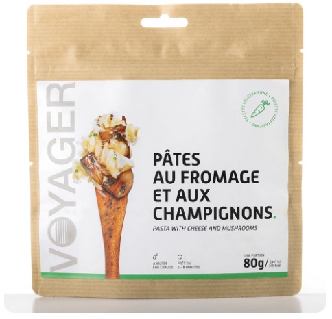 Pates au fromage et aux champignons lyophilise - 80g - 344 kcal