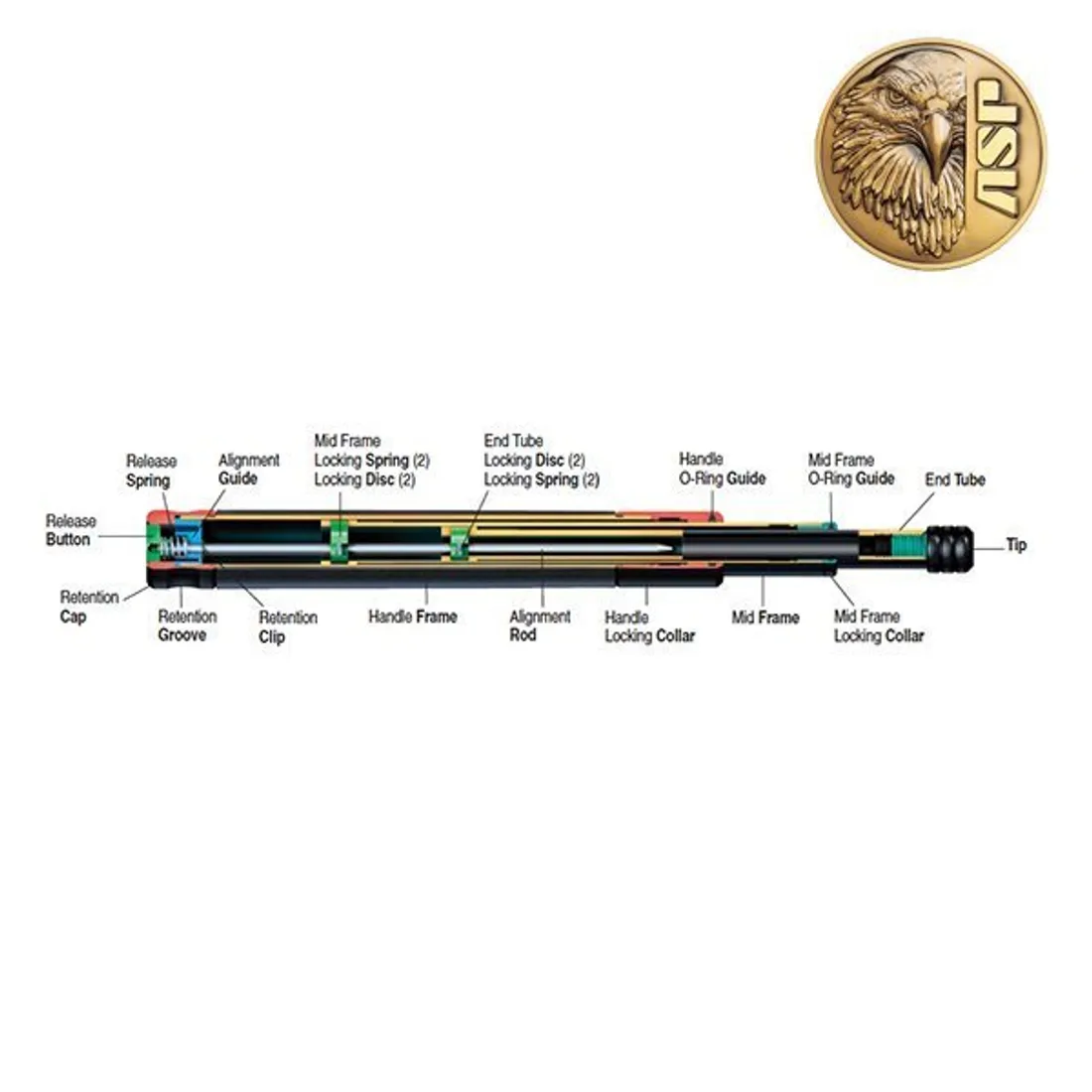 Baton ASP Talon T40 Airweight Cap