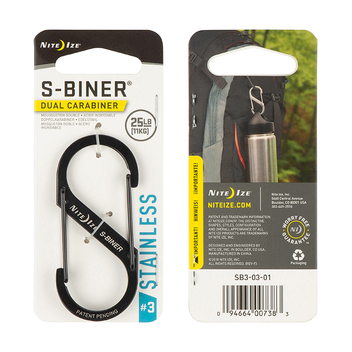 *Mousqueton S-Biner en acier inoxydable - Nite Ize