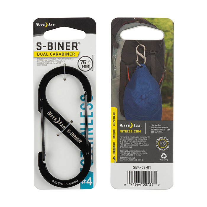 *Mousqueton S-Biner en acier inoxydable - Nite Ize